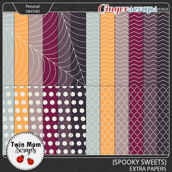 Spooky Sweets - EXTRA PAPERS by Twin Mom Scraps