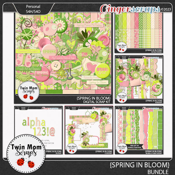 Spring In Bloom - BUNDLE by Twin Mom Scraps