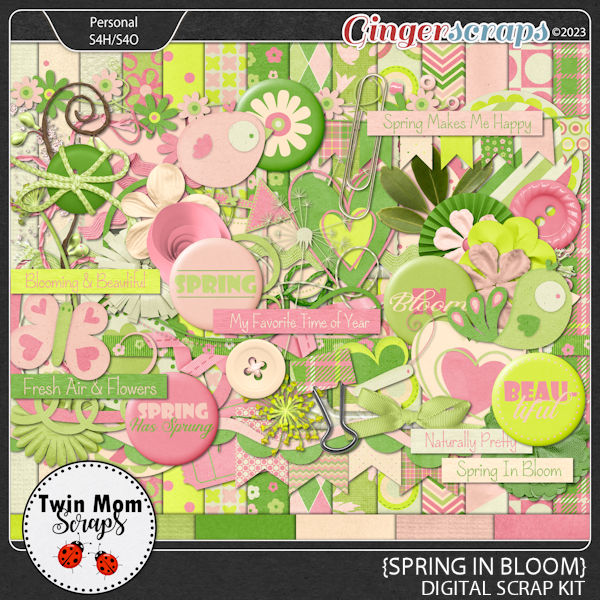 Spring In Bloom - KIT by Twin Mom Scraps