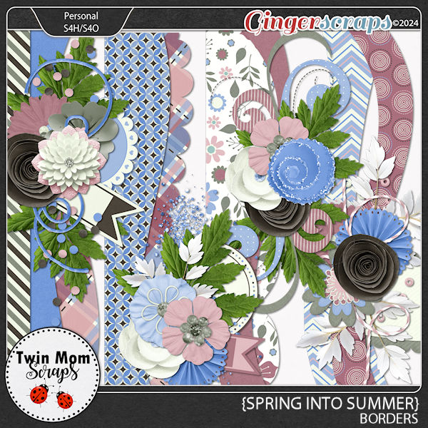 Spring Into Summer - BORDERS by Twin Mom Scraps