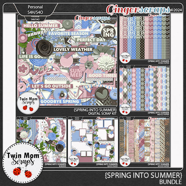 Spring Into Summer - BUNDLE by Twin Mom Scraps