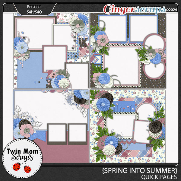 Spring Into Summer - QUICK PAGES by Twin Mom Scraps
