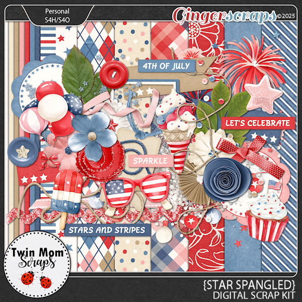 Star Spangled - KIT by Twin Mom Scraps
