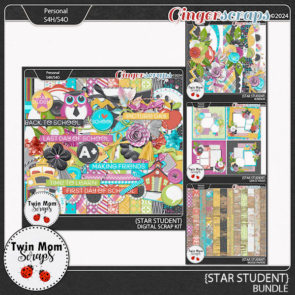 Star Student - BUNDLE by Twin Mom Scraps