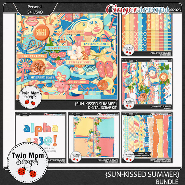 Sun-Kissed Summer - BUNDLE by Twin Mom Scraps
