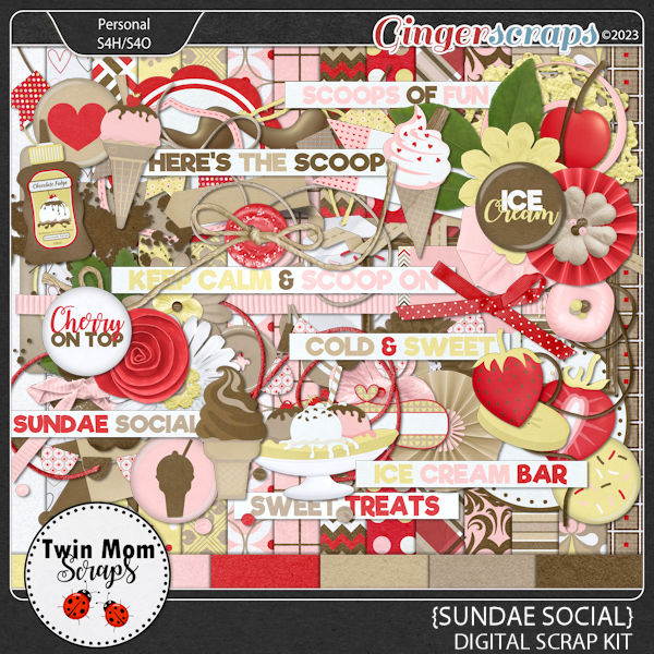 Sundae Social - KIT by Twin Mom Scraps