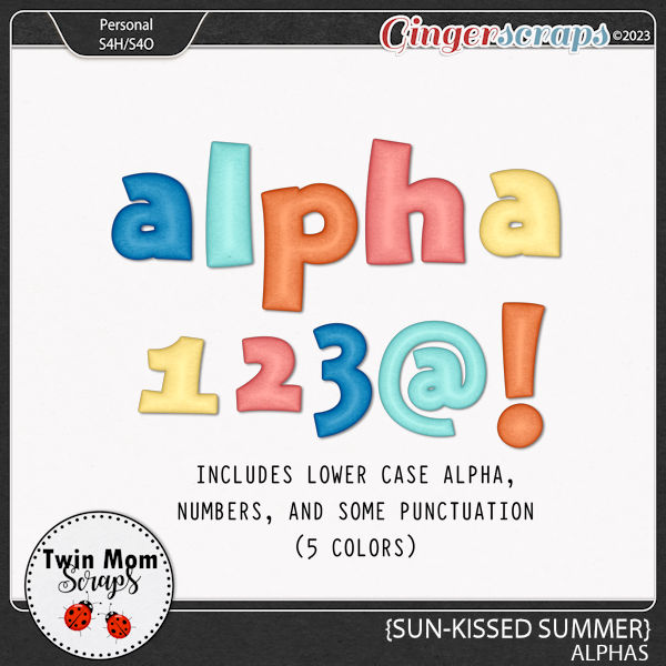 Sun-Kissed Summer - ALPHAS by Twin Mom Scraps