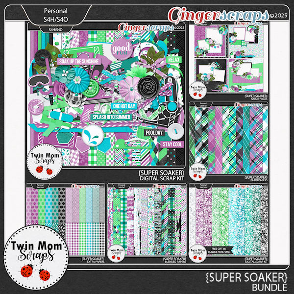 Super Soaker - BUNDLE by Twin Mom Scraps