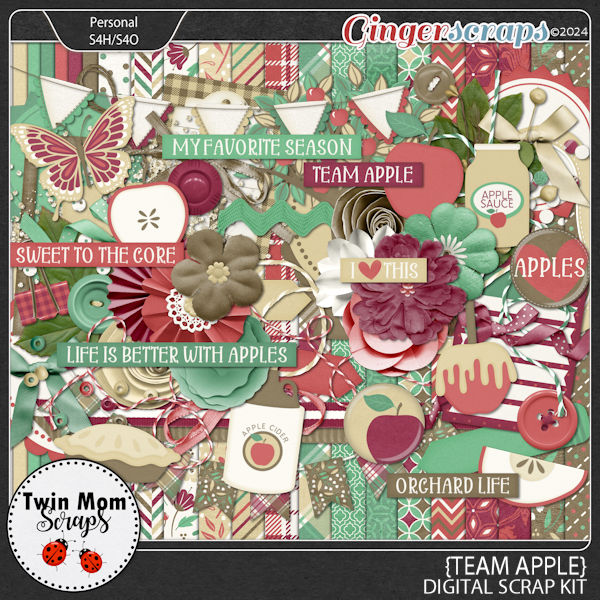 Team Apple - KIT by Twin Mom Scraps