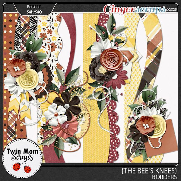The Bees Knees - BORDERS by Twin Mom Scraps