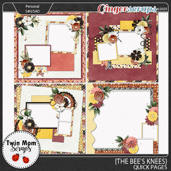 The Bees Knees - QUICK PAGES by Twin Mom Scraps