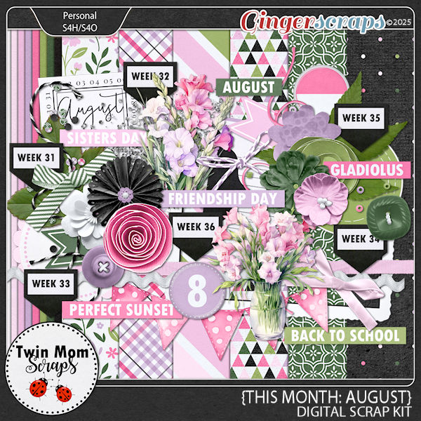 This Month: August - KIT by Twin Mom Scraps 