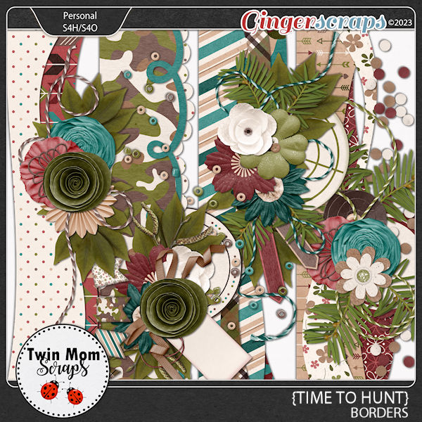 Time to Hunt - BORDERS by Twin Mom Scraps