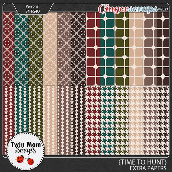Time To Hunt - EXTRA PAPERS by Twin Mom Scraps