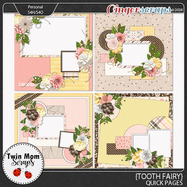Tooth Fairy - QUICK PAGES by Twin Mom Scraps