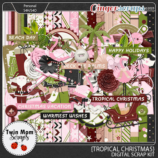Tropical Christmas - KIT by Twin Mom Scraps