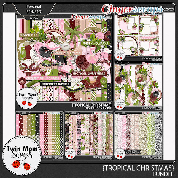 Tropical Christmas - BUNDLE by Twin Mom Scraps