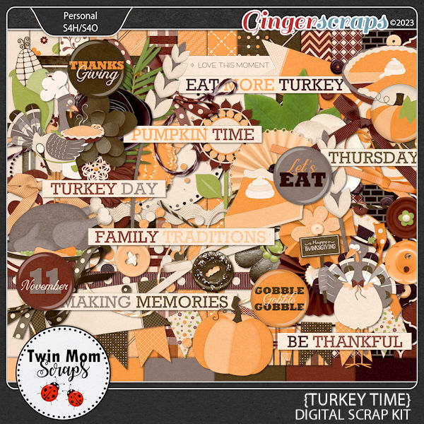 Turkey Time - KIT by Twin Mom Scraps