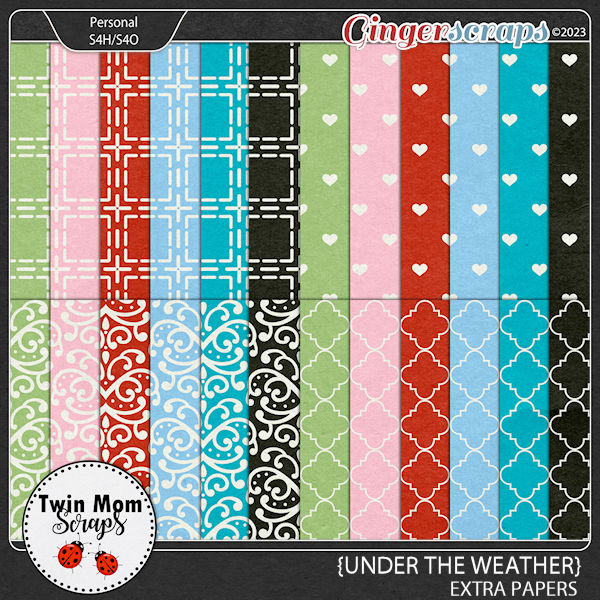 Under the Weather - EXTRA PAPERS by Twin Mom Scraps