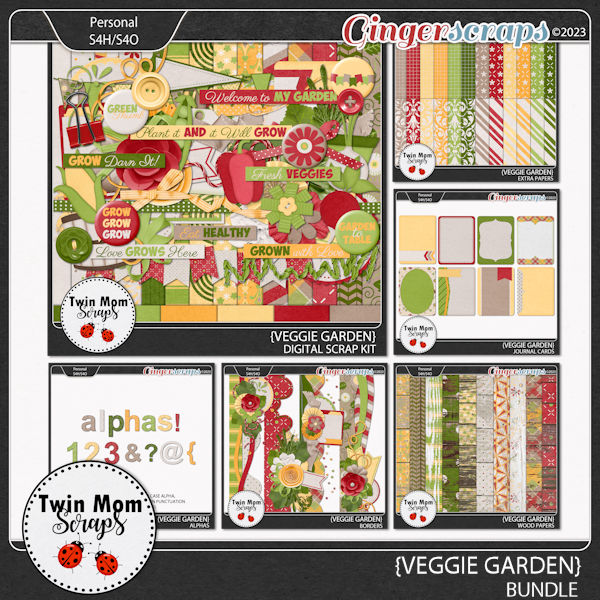Veggie Garden - BUNDLE by Twin Mom Scraps