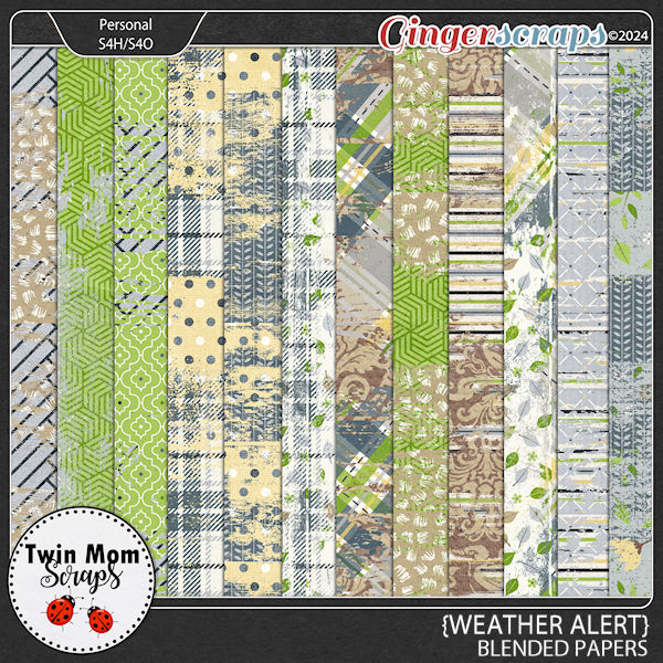 Weather Alert - BLENDED PAPERS by Twin Mom Scraps