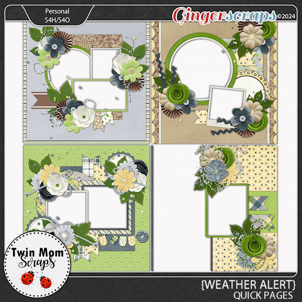 Weather Alert - QUICK PAGES by Twin Mom Scraps