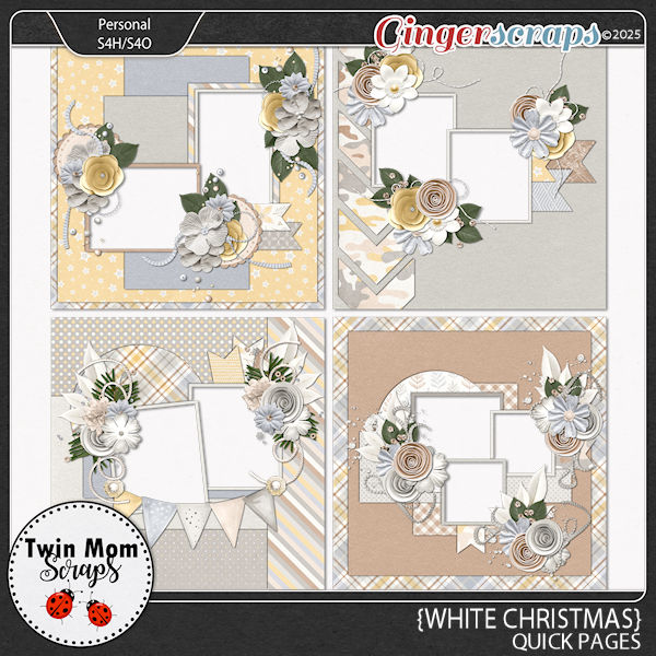 White Christmas - QUICK PAGES by Twin Mom Scraps