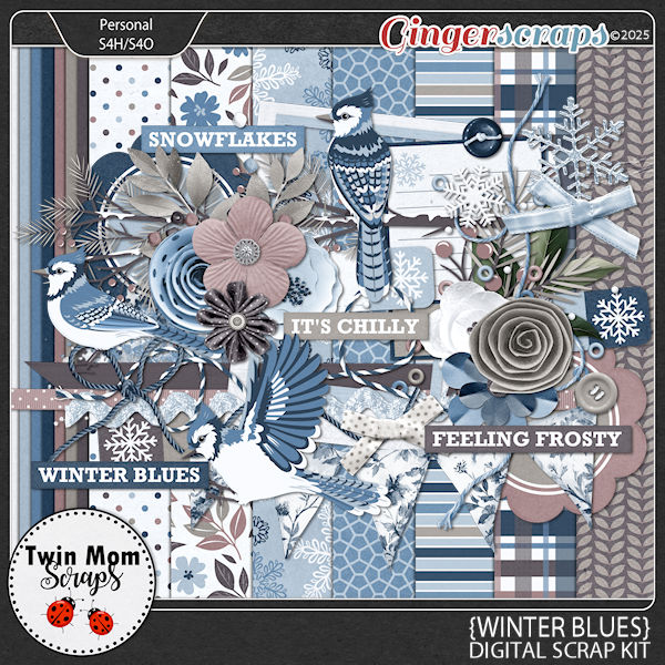 Winter Blues - KIT by Twin Mom Scraps