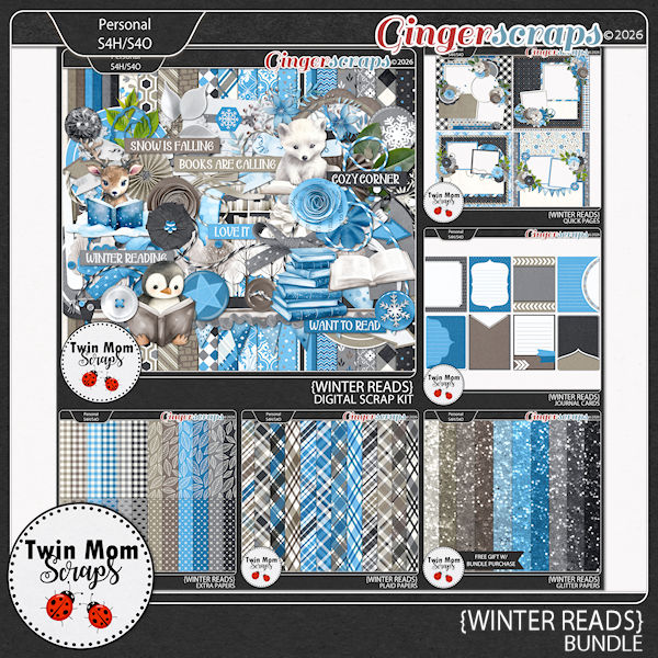 Winter Reads - BUNDLE by Twin Mom Scraps