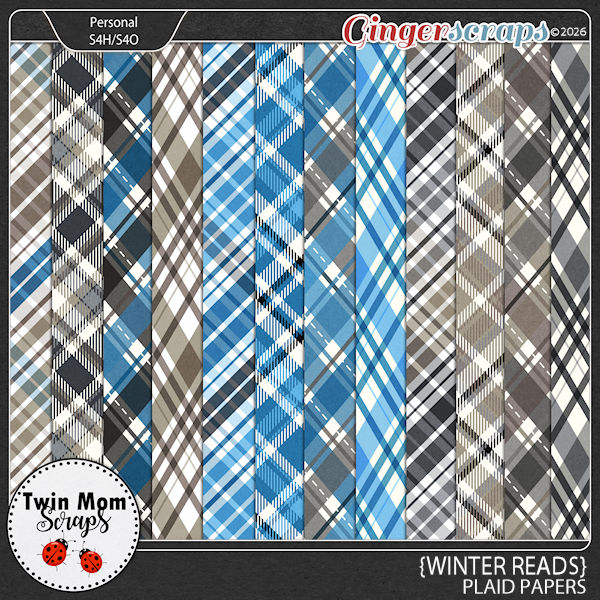 Winter Reads - PLAID PAPERS by Twin Mom Scraps