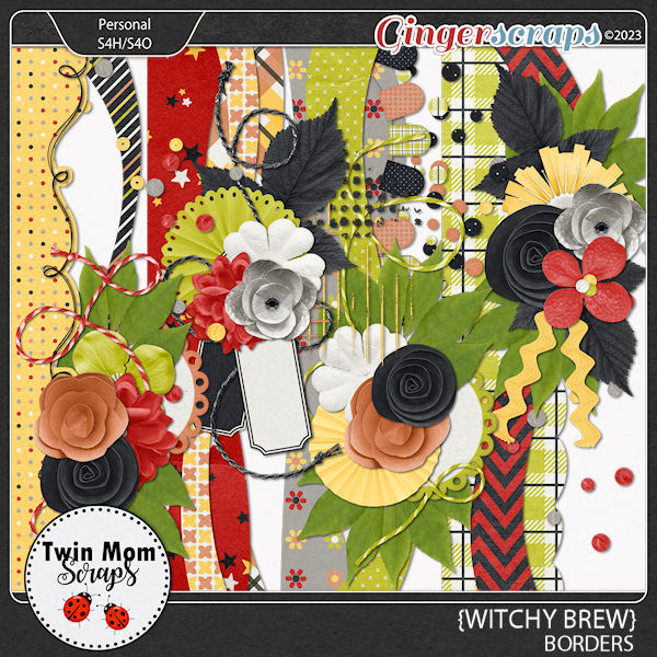 Witchy Brew - BORDERS by Twin Mom Scraps