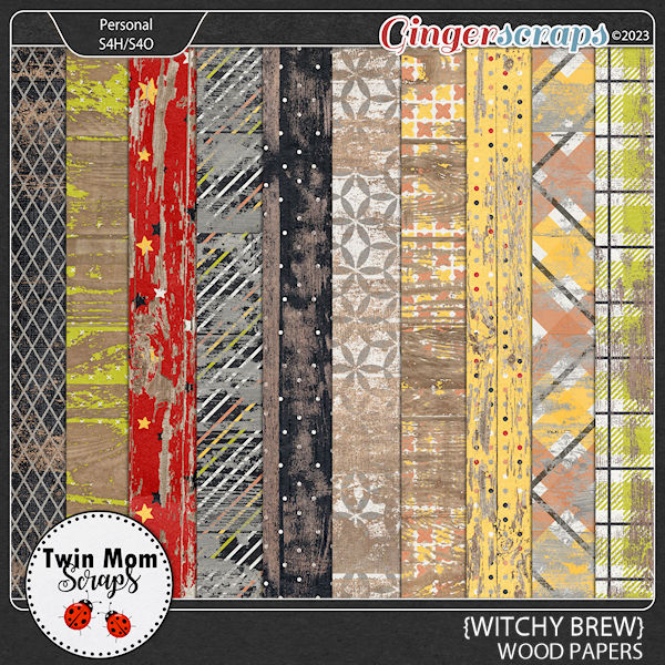 Witchy Brew - WOOD PAPERS by Twin Mom Scraps