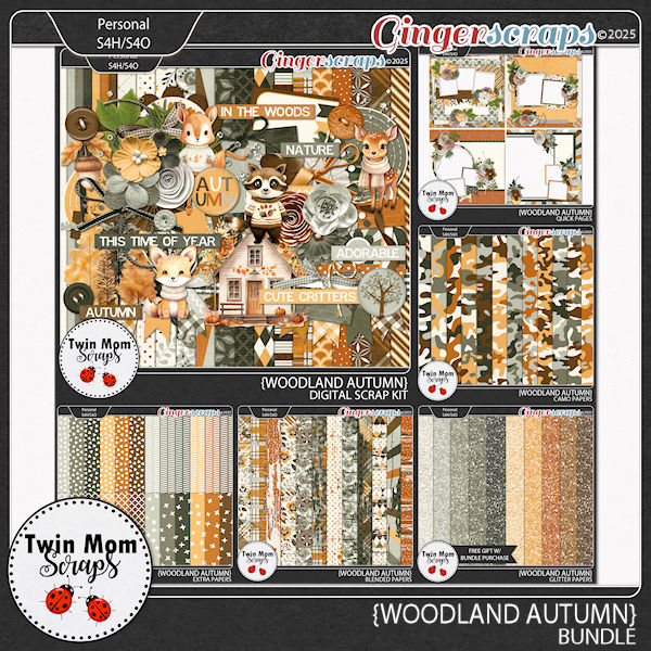 Woodland Autumn - BUNDLE by Twin Mom Scraps