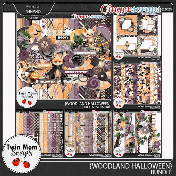 Woodland Halloween - BUNDLE by Twin Mom Scraps