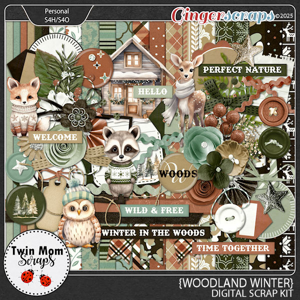 Woodland Winter - KIT by Twin Mom Scraps