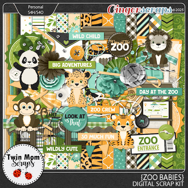 Zoo Babies - KIT by Twin Mom Scraps