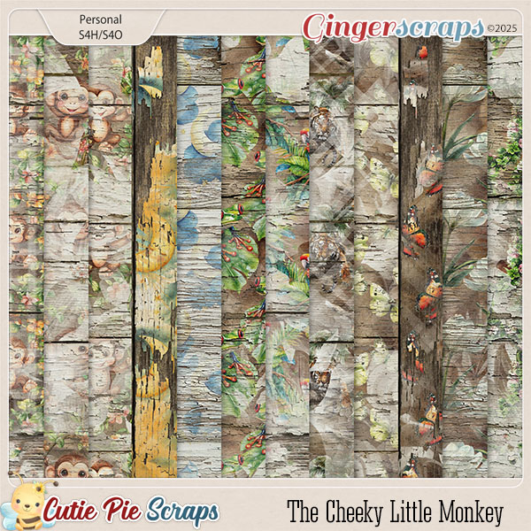 The Cheeky Little Monkey Wood Papers