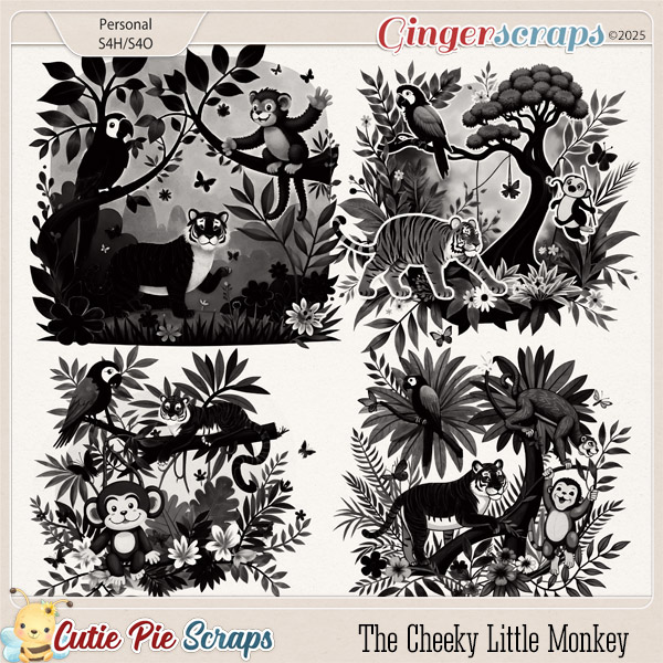 The Cheeky Little Monkey Stamps