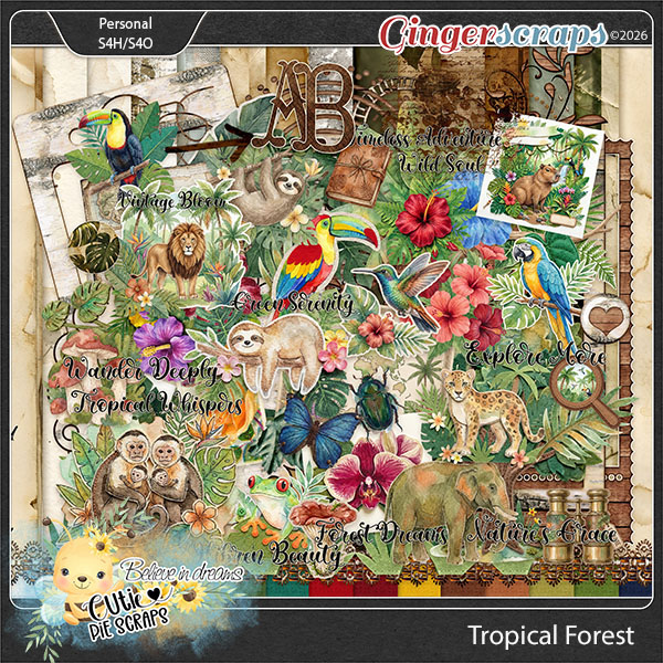 Tropical Forest Page Kit