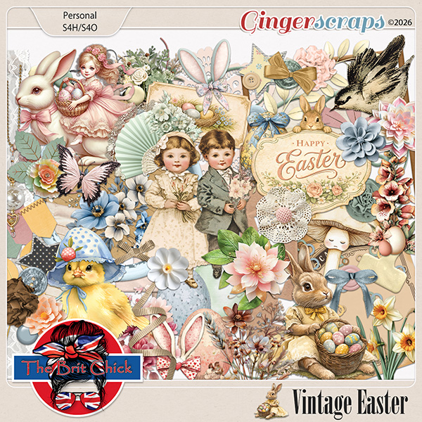 Vintage Easter Elements By The Brit Chick