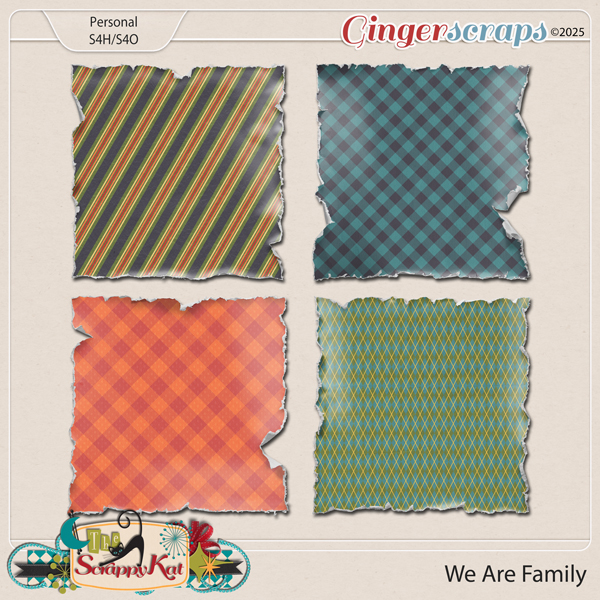 We Are Family Torn Papers by The Scrappy Kat