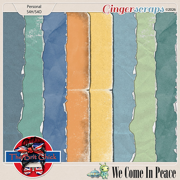 We Come In Peace Shabby Papers By The Brit Chick