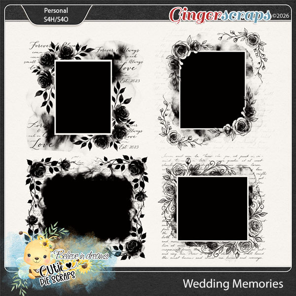 Wedding Memories Photo Masks
