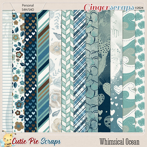 Whimsical Ocean Pattern Papers