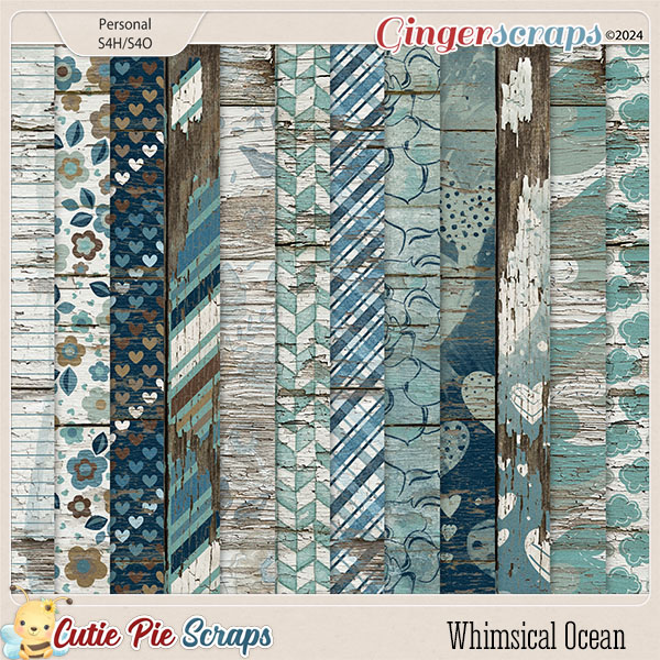 Whimsical Ocean Wood Papers