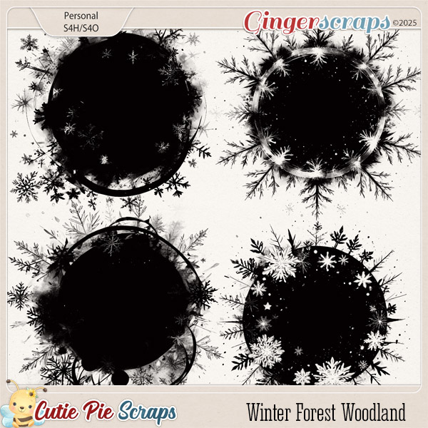 Winter Forest Woodland Photo Masks