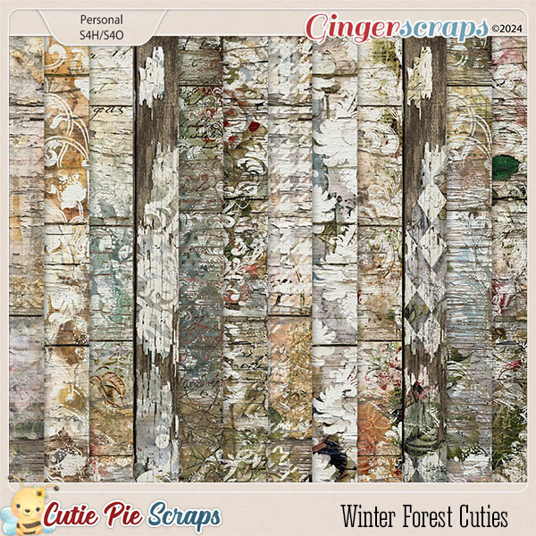 Winter Forest Cuties Wood Papers