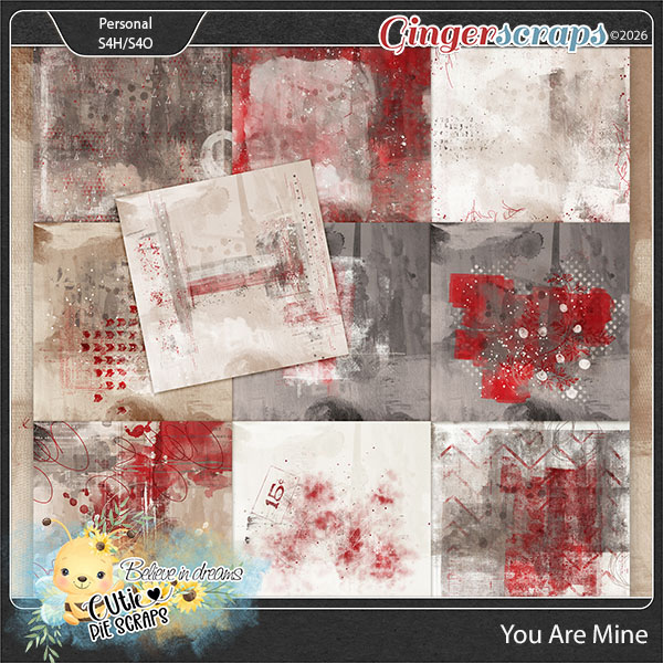 You Are Mine Painted Papers