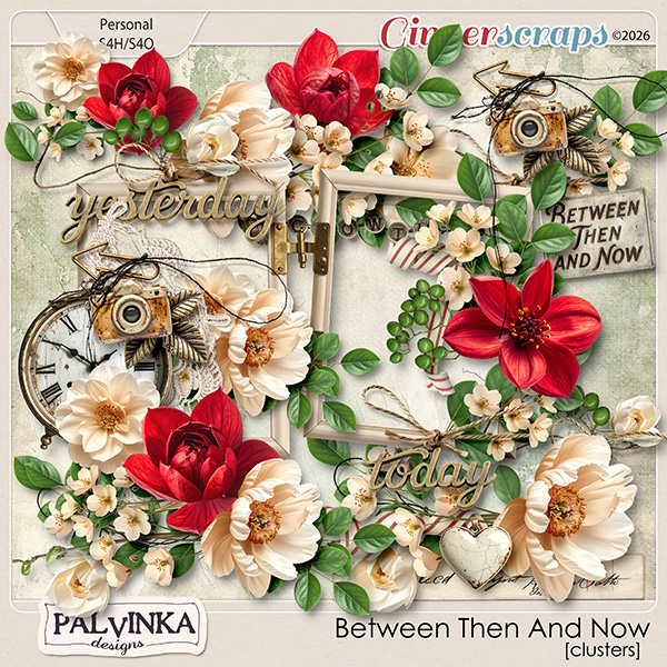 Between Then And Now Clusters by Palvinka Designs