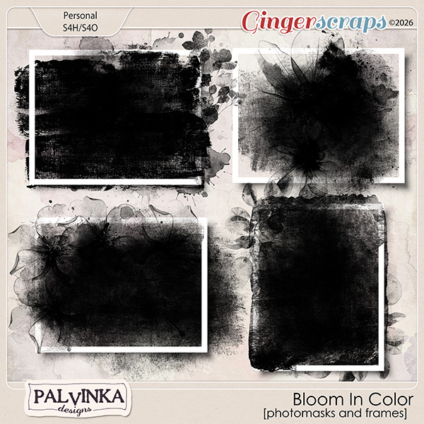 Bloom In Color Photomasks by Palvinka Designs
